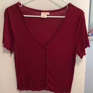 BRAND NEW Live In The Moment Button Down Tshirt